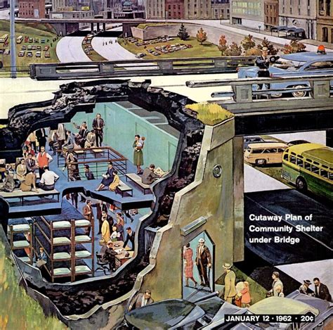 Community Bomb Shelter Under Bridge, 1962 – Invisible Themepark