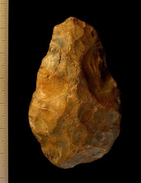 Isle of Wight “Pointed” flint hand-axe of Lower Palaeolithic date ...