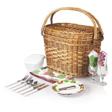 Picnic Time Romance Picnic Basket - Walmart.com - Walmart.com