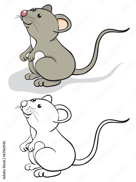 Funny mouse Stock Illustration | Adobe Stock