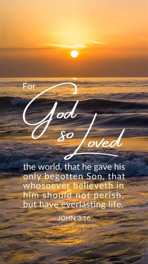 Loved the World John 3:16 – Encouraging Bible Verses