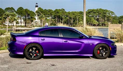 2018 Dodge Charger Hellcat in Plum Crazy Purple | Dodge charger hellcat ...