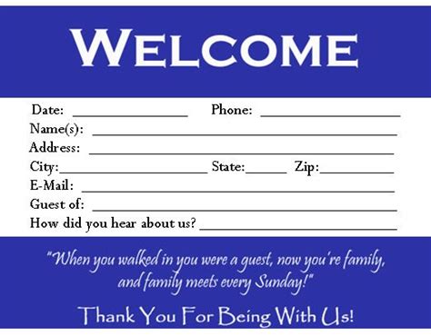 Visitor Card Template you can customize