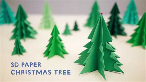 3d Paper Christmas Tree