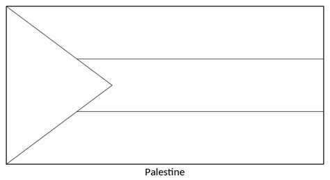 Flag Of Palestine (colouring Page).svg - Coloring Home