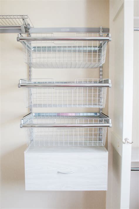 Rubbermaid Fasttrack Closet Storage | Dandk Organizer