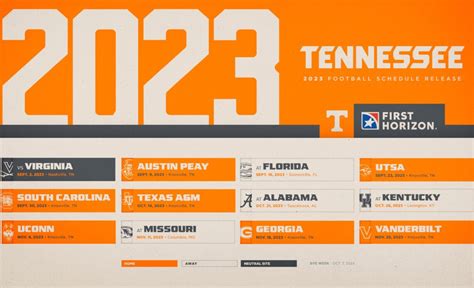 Utk 2023 Football Schedule - 2023