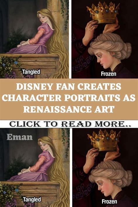 Disney Fan Creates Character Portraits As Renaissance Art | Renaissance ...