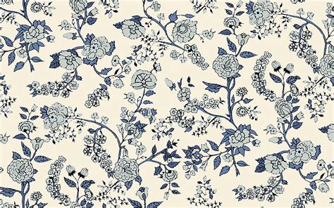 Blue vintage background, blue roses patterns, retro backgrounds, floral ...