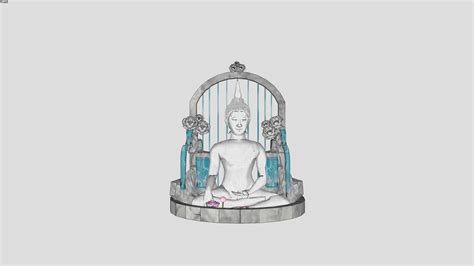 Buddha + fountain | 3D Warehouse