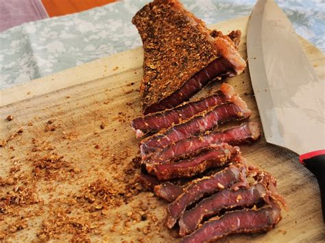 Biltong or jerky recipe from corned beef a tasty keto snack ← Basic ...