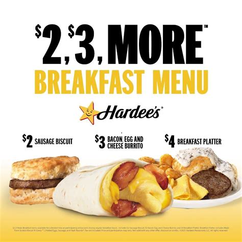 Breakfast Hours at Hardee'S - The Village Den