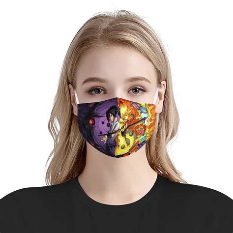 Naruto Anime Face Mask – Naruto Manga Mask + Filters Pm2.5 Face Mask ...