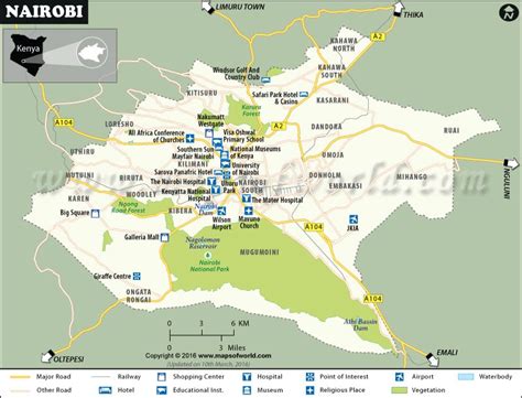 Nairobi City, Kenya - Map, National Park, Weather, Interesting Facts