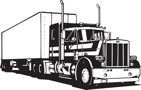 Peterbilt Truck Vector at GetDrawings | Free download