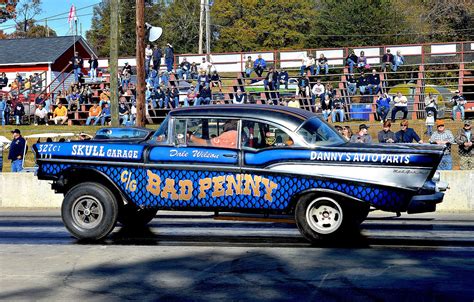 The "Bad Penny" '57 Chevy Gasser at Greer | Vintage muscle cars, Chevy ...