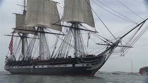 USS Constitution Sets Sail in Boston Harbor on Anniversary of War of ...