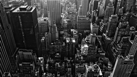 Black and White Cityscape Wallpaper - WallpaperSafari