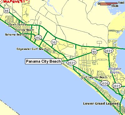 Panama City beach - Maps of the Panama City Area