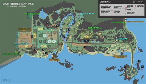 I made a Lighthouse map with key location : r/EscapefromTarkov