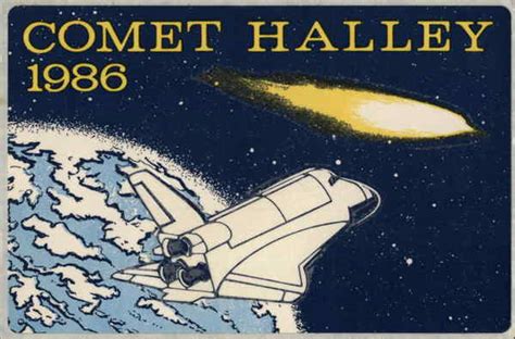 Comet Halley 1986 Astronomy Postcard