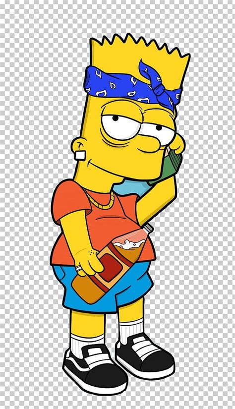 Bart Simpson Drawing Rapper PNG, Clipart, Area, Art, bart simpson lil ...