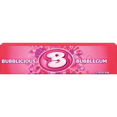 Bubblicious Original Bubble Gum, 1 pack (5 pieces) | Chewing Gum | Foodtown