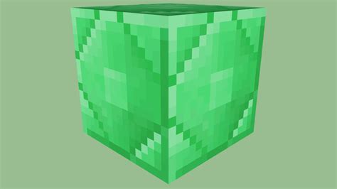 Minecraft Emerald Block by Zapperier | 3D Warehouse