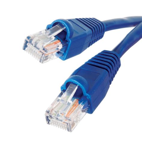 Commercial Electric 25 ft. CAT5E Ethernet Cable in Blue-BSTC5-25BL ...