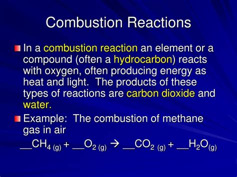 PPT - Types of Chemical Reactions PowerPoint Presentation, free ...