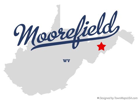 Map of Moorefield, WV, West Virginia