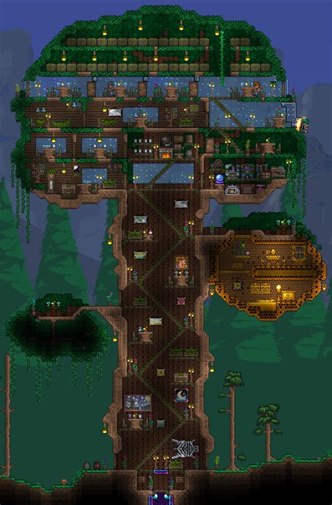 Images - Starting Tree House (1.3+) - Maps - Projects - Terraria CurseForge