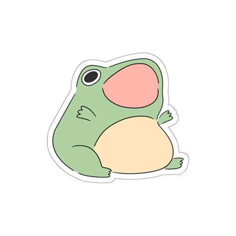 Fat Frog Sticker Animal Sticker Frog Sticker Cute Sticker Tiktok ...