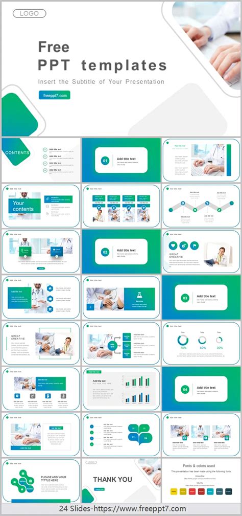 Green Medical Industry PowerPoint Templates & Google Slides