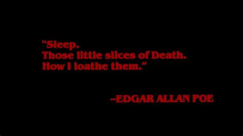 Amazing Poe quote in A Nightmare on Elm Street Dream Warriors ...