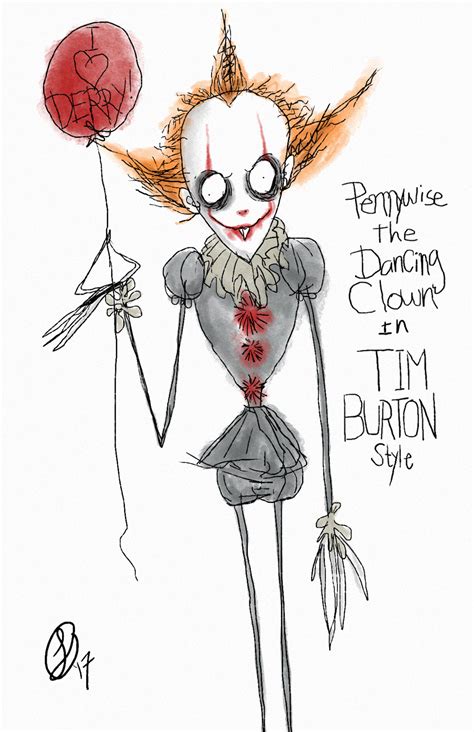 Pennywise in Tim Burton Style by XxLevanaxX on DeviantArt