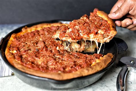 Chicago Style Deep Dish Beef Pizza | Dude That Cookz