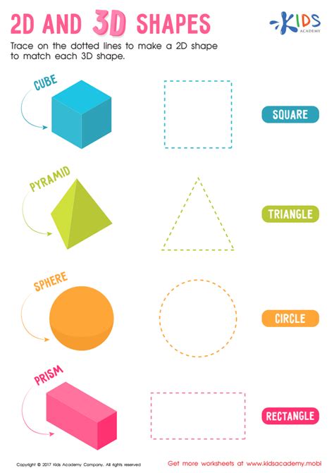 3d Shape Worksheet Grade3