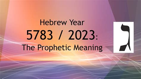 The Prophetic Meaning of the Hebrew Year 5783 - Olive Tree Ministries