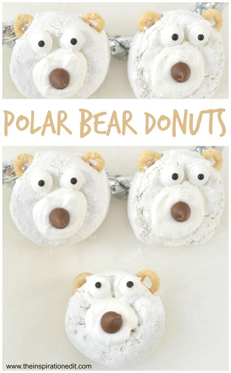 Polar Bear Donuts are a fun, no-bake treat that the kids will enjoy ...