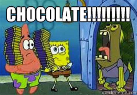 Spongebob Chocolate meme | Spongebob chocolate, Spongebob memes ...