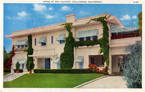 Home of silent film actress May Allison | Celebrity houses, Hollywood ...