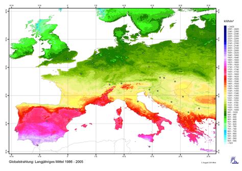 Solar Irradiation Map of Europe : r/MapPorn