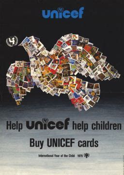 UNICEF poster circa 1972 | Unicef cards, Unicef, Unicef children