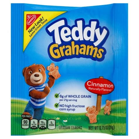 Teddy Grahams - Graham Cracker Cinnamon Cookies 150 Case .75 Ounce, 150 ...