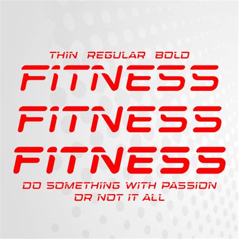 Fitness Font – MasterBundles