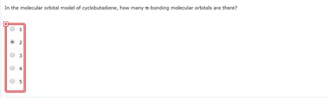 Solved In the molecular orbital model of cyclobutadiene, how | Chegg.com