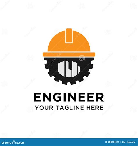 Civil Building Engineering Logo Design Template Stock Illustration ...