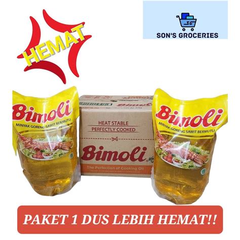 Jual Minyak Goreng Bimoli Klasik 2 liter (1 DUS = ISI 6 PCS) | Shopee ...