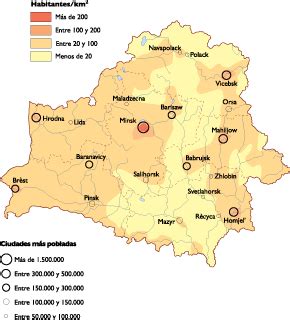 Belarus Population map | Vector World Maps